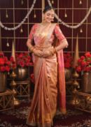 GOLDEN TISSUE SILK DESIGNER SAREE