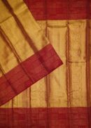 LIGHT GOLDEN TISSUE KANJIVARAM SAREE