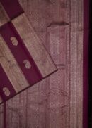 DARK WINE KANJIVARAM SAREE