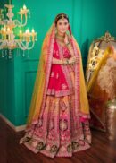 RED ORANGE BRIDAL LEHENGA