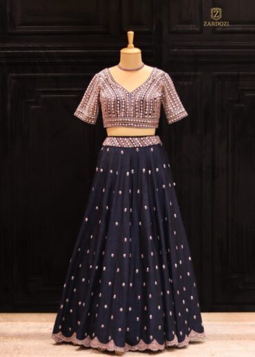 NAVY BLUE LEHENGA