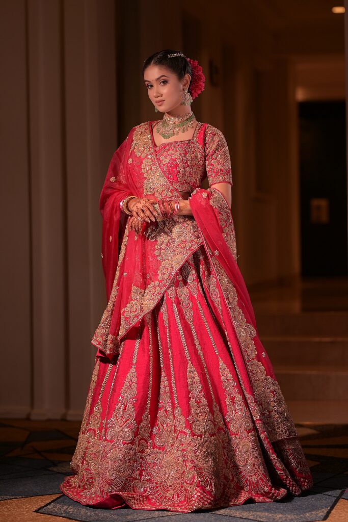 MAGENTA PINK BRIDAL LEHENGA