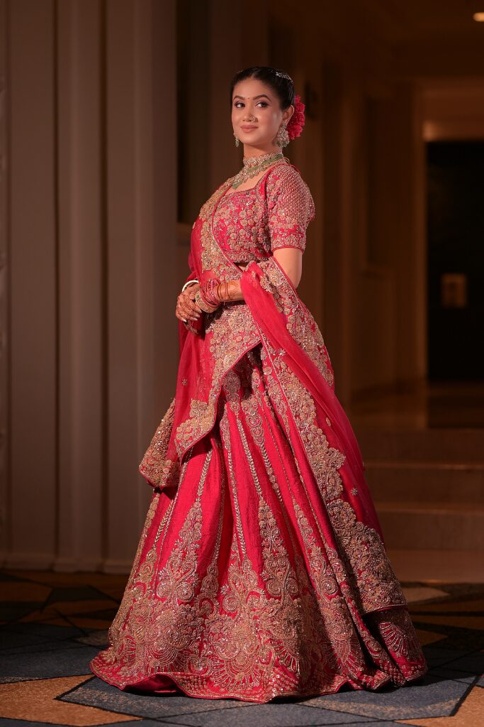 MAGENTA PINK BRIDAL LEHENGA