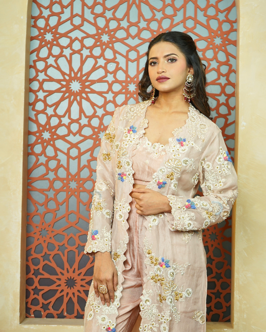 ONION PINK TISSUE JACKET SET