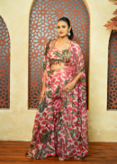MULTICOLOUR CROP TOP PALAZZO SET