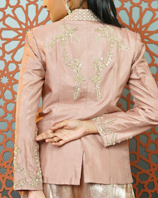 PASTEL PINK JACKET SET