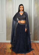 NAVY BLUE LEHENGA SET