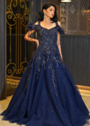 NAVY BLUE BRIDAL GOWN