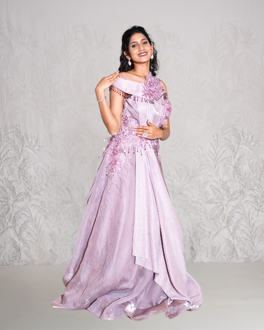 LAVENDER BRIDAL GOWN