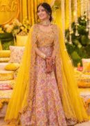 Sunshine Bloom Printed Lehenga Set with Embroidered Cape Dupatta