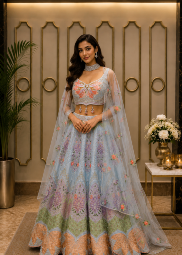 Celeste Jardin Lehenga