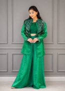 GREEN PALAZZO SET